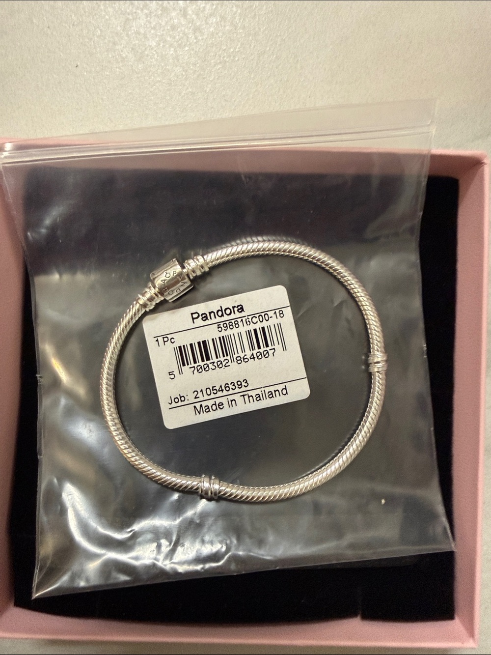 Pandora Sterling Silver Snake Chain Bracelet - Silver